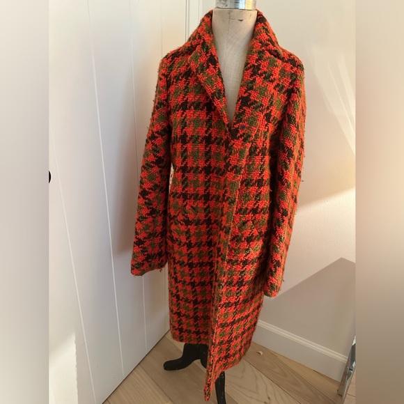 J.CREW NALYA HOUNDSTOOTH ITALIAN WOOL CAR COAT - Picture 7 of 10